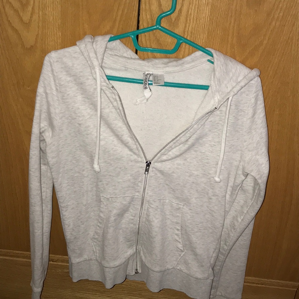Light grey zip up